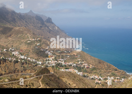 La côte sauvage de Taganana dans le nord-est de l'île de Tenerife, Canaries. Banque D'Images