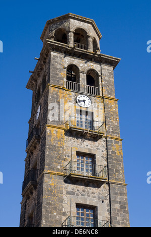 Clocher de l'Église Nuestra Señora de la Concepción à San Cristóbal de La Laguna, Tenerife, Espagne. Banque D'Images