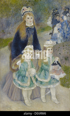 La mère et les enfants (La Promenade), 1874-1876. Artiste : Renoir, Pierre Auguste (1841-1919) Banque D'Images