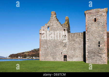 Lochranza castle sur l'île d'Arran, Ecosse Banque D'Images