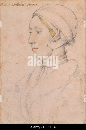Dame inconnue (Anne Boleyn), 1536. Artiste : Holbein, Hans, le jeune (1497-1543) Banque D'Images
