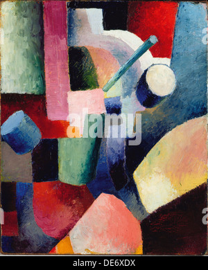 Composition colorée de formes, 1914. Artiste : Macke, August (1887-1914) Banque D'Images