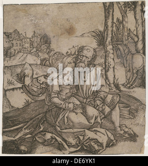 Le couple disparates, ch. 1495. Artiste : Dürer, Albrecht (1471-1528) Banque D'Images