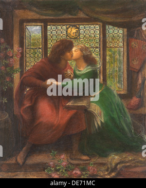 Paolo et Francesca da Rimini, 1867. Artiste : Rossetti, Dante Gabriel (1828-1882) Banque D'Images