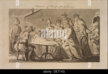 Photo de l'Europe Juillet 1772, pour 1772. Artiste : Anonyme Banque D'Images