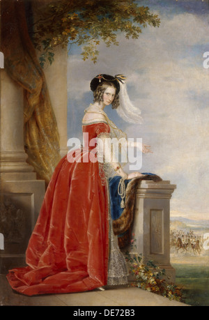 Portrait de l'impératrice Alexandra Fiodorovna (Charlotte de Prusse), l'Empereur Nicolas I de la femme (1798-1860), après 1844. Artiste : Robertson, Christina (1796 Banque D'Images