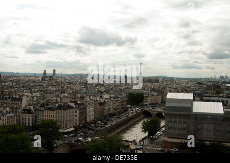 Vue depuis le sommet de Paris Banque D'Images