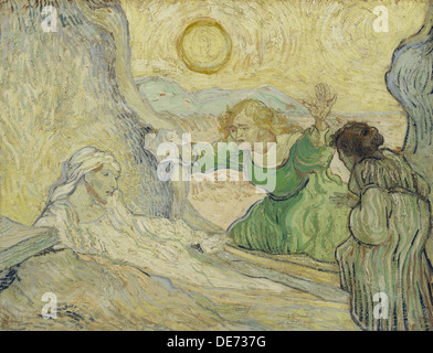 La résurrection de Lazare (après Rembrandt), 1890. Artiste : van Gogh, Vincent, (1853-1890) Banque D'Images