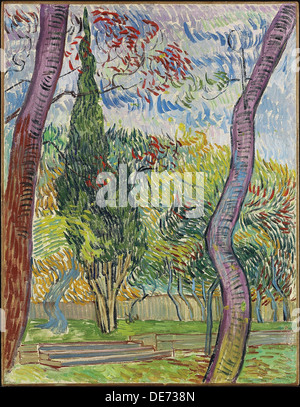 Parc de l'hôpital Saint-Paul, 1889. Artiste : van Gogh, Vincent, (1853-1890) Banque D'Images