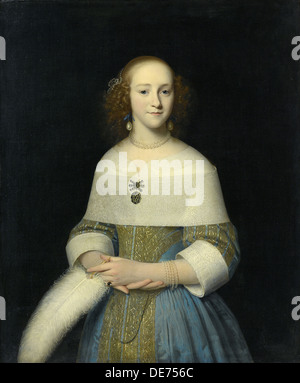 Portrait d'une jeune femme (peut-être Susanna Reael), 1656. Artiste : Luttichuys, Isaack (1616-1673) Banque D'Images