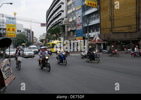 Chinatown Bangkok Tuktuks Banque D'Images