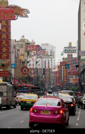 Chinatown Bangkok Tuktuks Banque D'Images