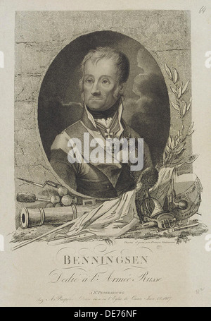 Portrait du Comte Levin (Leonty) Août Theophil von Bennigsen (1745-1826), 1807. Artiste : Vendramini, Francesco (1780-1856) Banque D'Images