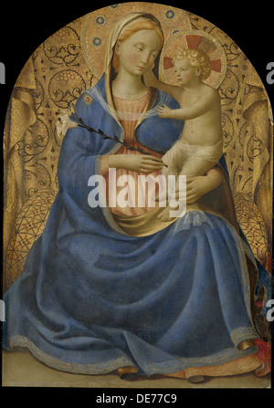 La vierge d'Humilité (Madonna dell'Umilitá), ch. 1440. Artiste : Angelico, Fra Giovanni da Fiesole, (ca. 1400-1455) Banque D'Images