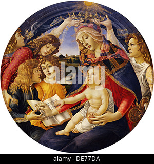 Madone du Magnificat, 1483. Artiste : Botticelli, Sandro (1445-1510) Banque D'Images