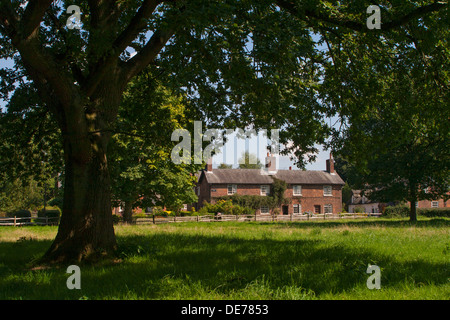 L'Angleterre, Cheshire, Village Styal cottages Banque D'Images