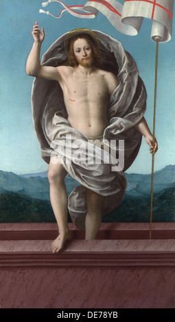 Le Christ s'élevant du tombeau, c.1540. Artiste : Ferrari, Gaudenzio (ca 1477-1546) Banque D'Images
