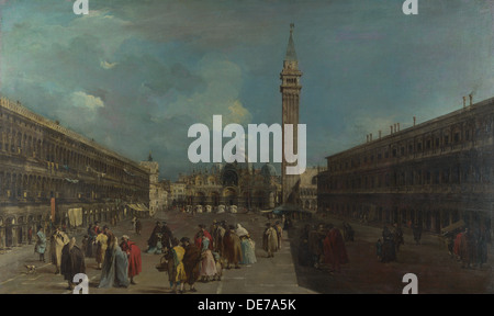 Piazza San Marco, Venise, ca 1760. Artiste : Guardi, Francesco (1712-1793) Banque D'Images