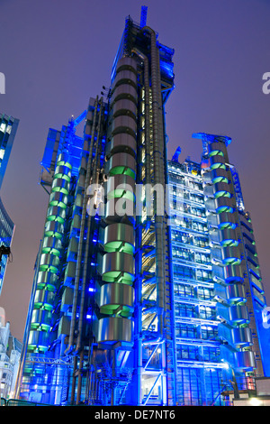 Le Lloyd's Building (également connu sous le nom de l'Inside-Out Bâtiment) Londres, Royaume-Uni. Banque D'Images