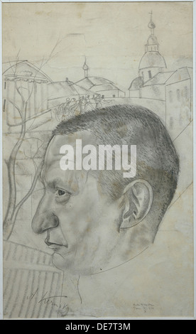 Portrait d'Alexander Kerensky (1881-1970), 1924. Artiste : Boris Grigoriev, Dmitryevich (1886-1939) Banque D'Images