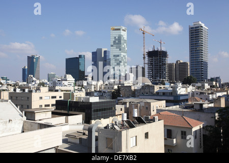 Portrait de toits, Tel Aviv, Israël Banque D'Images