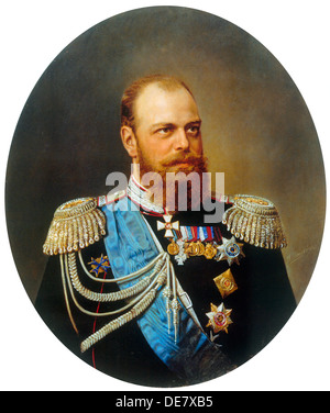 Portrait de l'empereur Alexandre III', (1845-1894), 19e siècle. Banque D'Images