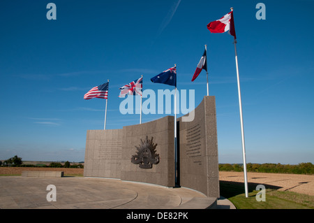 Australian Corps Memorial Park à Le Hamel, Somme, France Banque D'Images