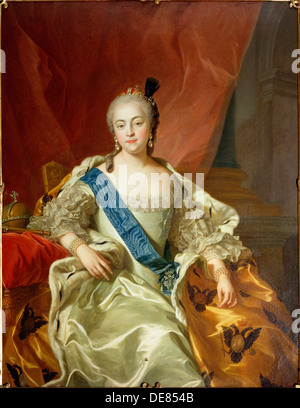 'Portrait de l'Impératrice Elisabeth Petrovna', 1760. Artiste : Carle Van Loo Banque D'Images