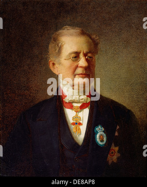 'Portrait du chancelier prince Alexandre Gorchakov M', 1867. Artiste : Johann Köler Banque D'Images