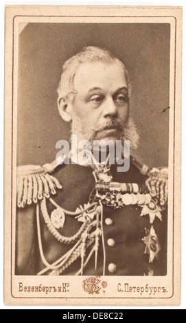 Portrait du Comte Dmitri Alekseïevitch Milyutin (1816-1912). Banque D'Images