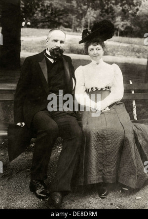 Portrait du Premier Ministre de la Russie impériale Piotr Stolypine, avec sa femme, 1910. Banque D'Images