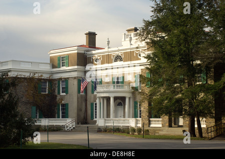 Maison de Franklin et Eleanor Roosevelt à Hyde Park, New York. Photographie numérique Banque D'Images