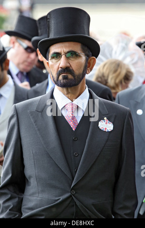 Ascot, Royaume-Uni, Sheikh Mohammed bin Rashid Al Maktoum, chef de Dubaï Banque D'Images