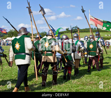 Guerre des Deux-roses Russie adopter de nouveau la bataille de Bosworth près de Hinckley Leicestershire Angleterre GO UK EU Europe Banque D'Images