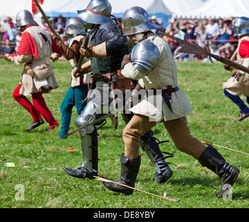 Guerre des Deux-roses Russie adopter de nouveau la bataille de Bosworth près de Hinckley Leicestershire Angleterre GO UK EU Europe Banque D'Images