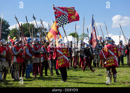 Guerre des Deux-roses Russie adopter de nouveau la bataille de Bosworth près de Hinckley Leicestershire Angleterre GO UK EU Europe Banque D'Images