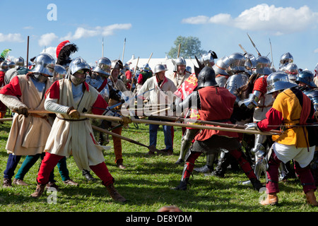 Guerre des Deux-roses Russie adopter de nouveau la bataille de Bosworth près de Hinckley Leicestershire Angleterre GO UK EU Europe Banque D'Images