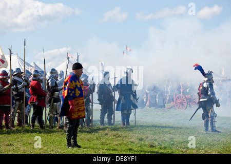 Guerre des Deux-roses Russie adopter de nouveau la bataille de Bosworth près de Hinckley Leicestershire Angleterre GO UK EU Europe Banque D'Images