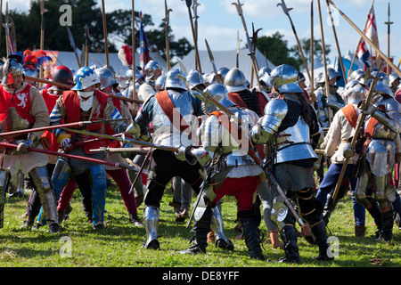 Guerre des Deux-roses Russie adopter de nouveau la bataille de Bosworth près de Hinckley Leicestershire Angleterre GO UK EU Europe Banque D'Images