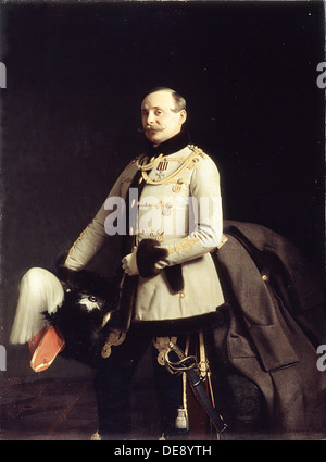 Portrait d'Alexander Dmitrievich Ponomarev, Poruchik de Sa Majesté Life-Guards régiment de hussards, 1855. Artiste : Zaryanko, Sergueï Constantinovitch (18 Banque D'Images