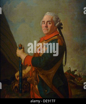 Portrait de Maurice de Saxe (1696-1750), Maréchal de France, 18e siècle. Artiste : Jean-Étienne Liotard, (1702-1789) Banque D'Images