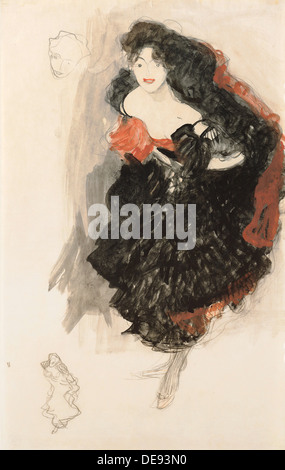 Pour l'étude de Judith II, ch. 1908. Artiste : Klimt, Gustav (1862-1918) Banque D'Images