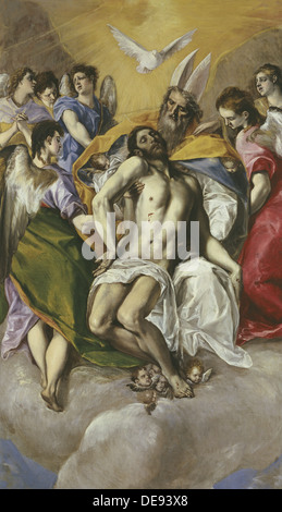 La Sainte Trinité, 1579. Artiste : El Greco, Dominico (1541-1614) Banque D'Images