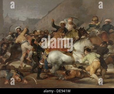 Le 2 mai 1808 (la charge des Mamelouks), 1814. Artiste : Goya, Francisco de (1746-1828) Banque D'Images