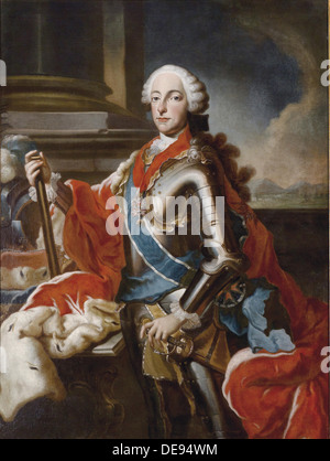 Portrait de Maximilien III Joseph (1727-1777), électeur de Bavière, milieu du 18e cen.. Artiste : Desmarées, George (1697-1776) Banque D'Images