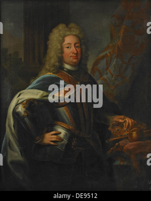 Portrait du roi Frédéric Ier de Suède (1676-1751). Artiste : Schroeder, Georg Engelhard (1684-1750) Banque D'Images