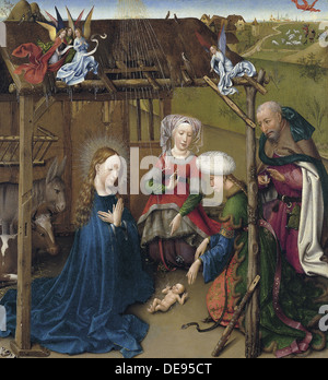 La nativité, ca 1435. Artiste : Jacques Daret, (ca 1404-ca 1470) Banque D'Images