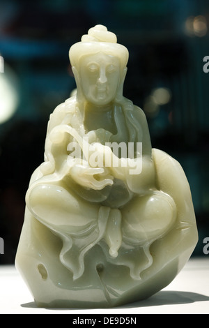 Close-up sculpture de jade Banque D'Images