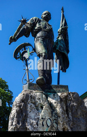 Monument, Smith de Kochel, Bavaria, Germany, Europe Banque D'Images