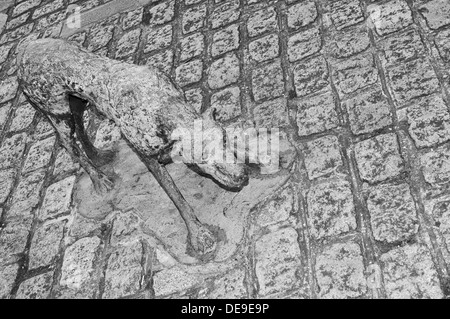 Détail de la Grande Famine d'Irlande à Dublin statues Banque D'Images